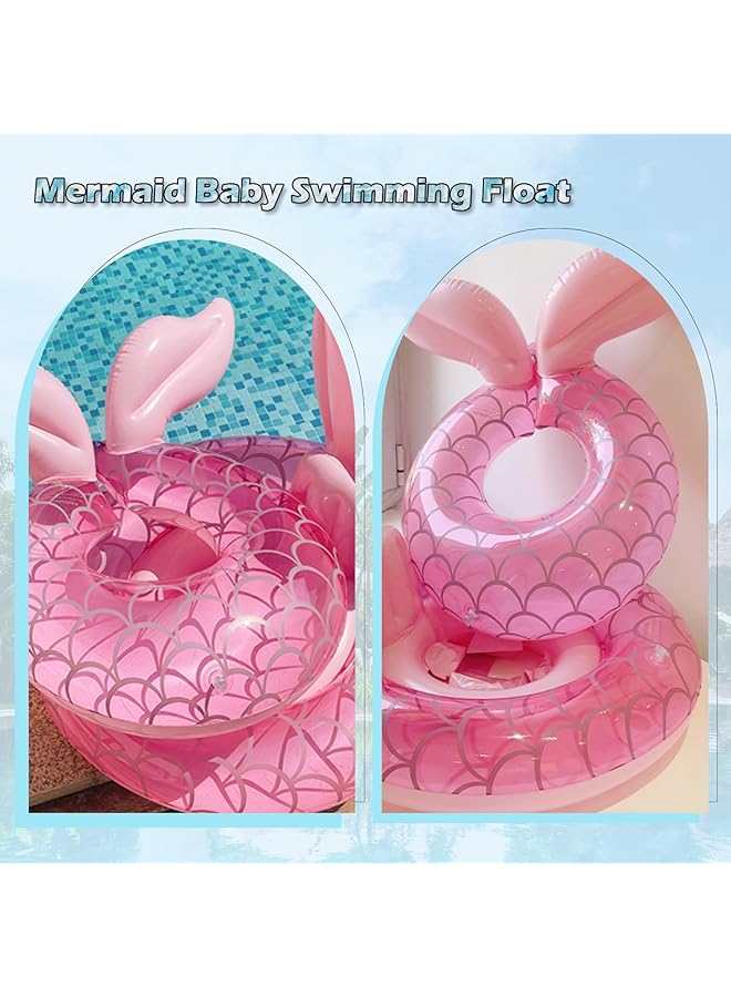 KASTWAVE Mermaid Pool Float Kids Pool Tube Ring Toys Summer Beach Inflatable Swim Float For Girls Kids Outdoor - Image 5