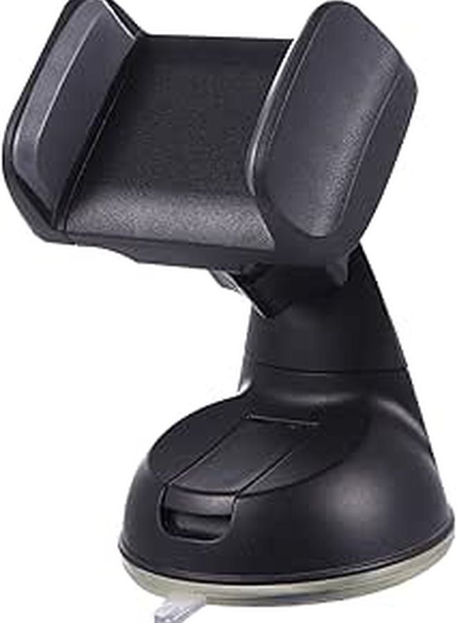 Rotatable Car Phone Holder With Strong Suction Base For Stable Navigation Black Grey - Image 1