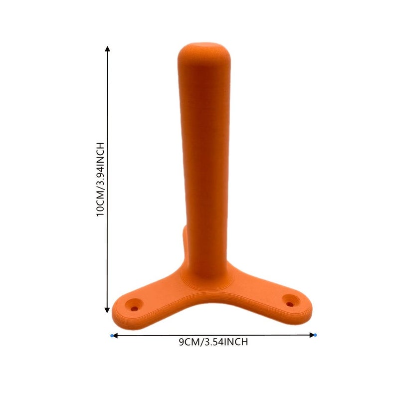 Orange Heavy Duty Wall Mount Bracket for 125mm Angle Grinder Easy Installation Garage Storage Holder - Image 3