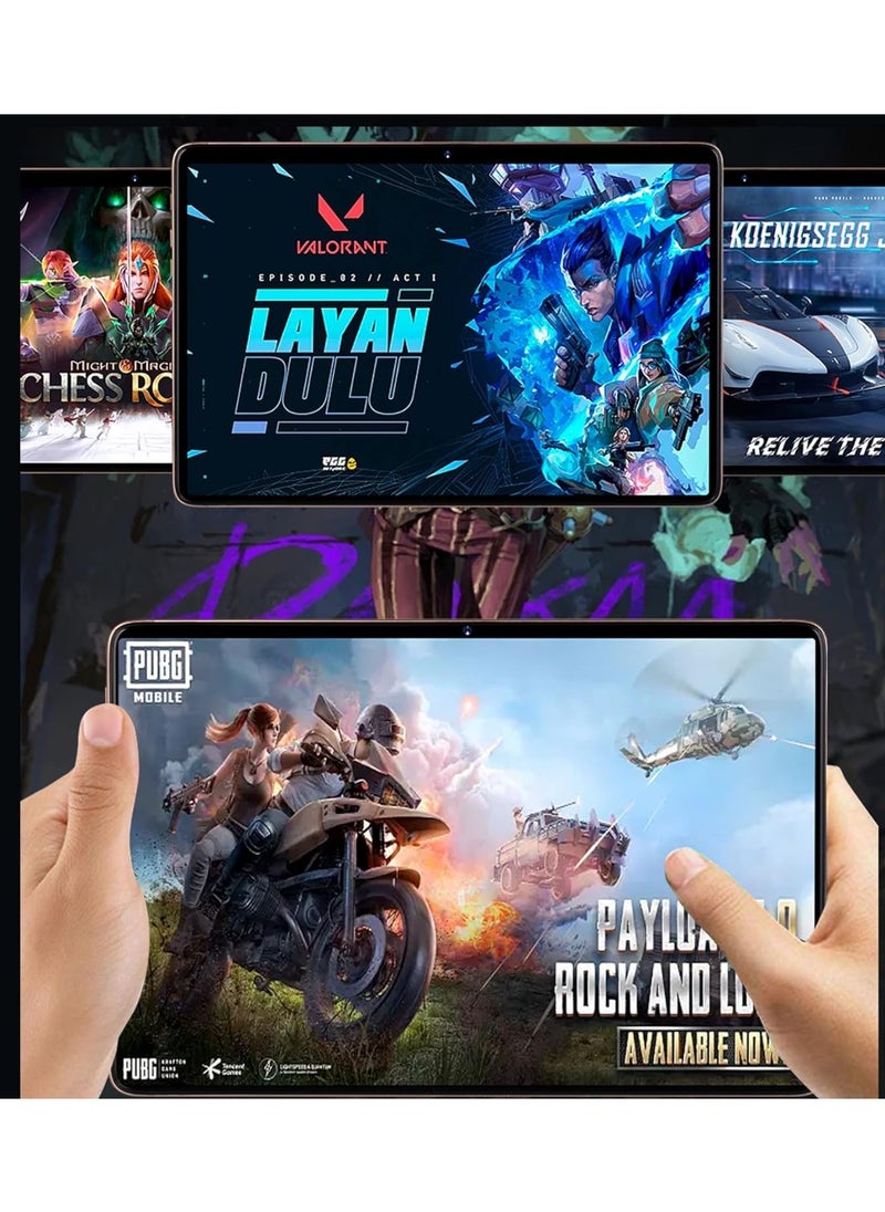 10.1 -Inch Smart Tablet U25 PRO Android 13 Tablet With 1TB Storage and 16GB RAM Quad Core Wi-Fi LTE Dual Sim with Smartwatch and Gifts - Black