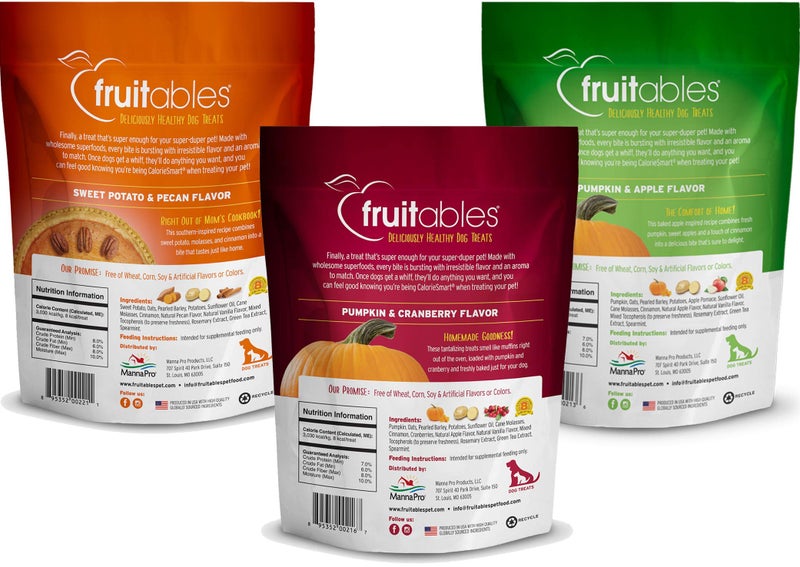 Fruitables Pumpkin Dog Treats, Variety Pack Of 5 - Image 2
