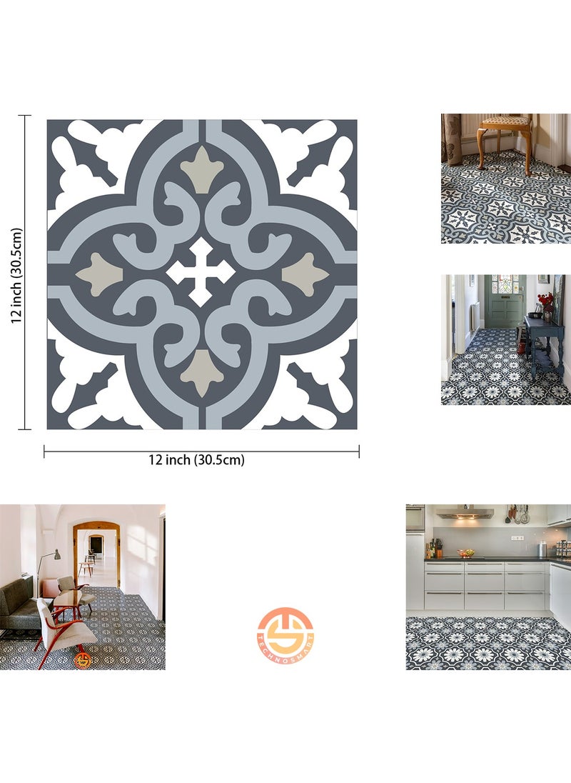 Technosmart 1Pcs 30CM×30CM Self-Adhesive Lvt Floor and Wall Covering Kitchen Bathroom Tile Sticker  - Image 4