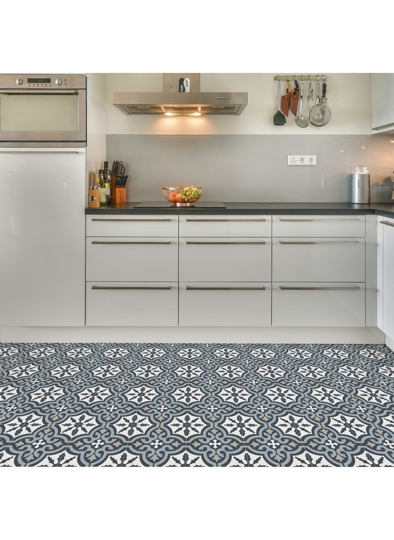 Technosmart 1Pcs 30CM×30CM Self-Adhesive Lvt Floor and Wall Covering Kitchen Bathroom Tile Sticker  - Image 5