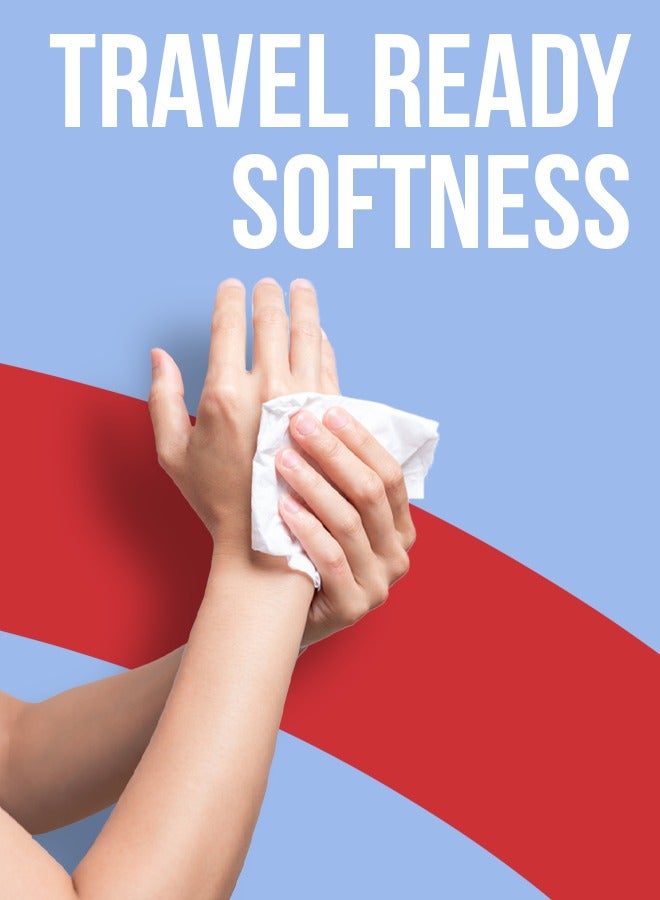 NICE Touch مناديل وجه مزدوجة الطبقة، 2100 ورقة ناعمة ممتازة، 21 عبوة تحتوي على 100 ورقة، صناديق مناديل رفيعة ومضغوطة للاستخدام في السيارة، 100% سليلوز - Image 5