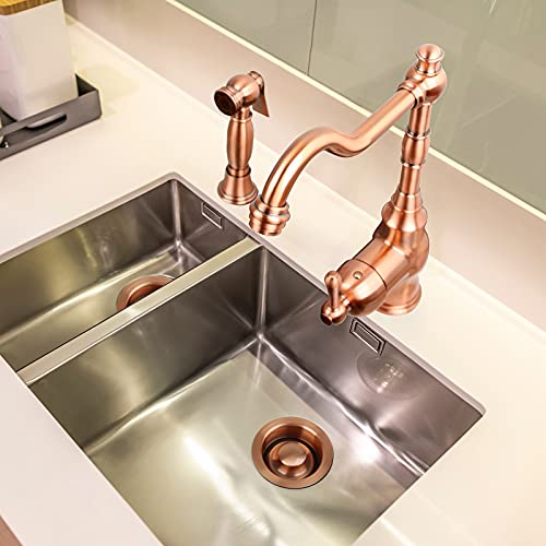 Akicon Kitchen Sink Copper Finish Garbage Disposal Flange Stopper, One Size Disposal Rim, Fit 3-1/2 Inch Standard Sink Drain Hole - Image 3