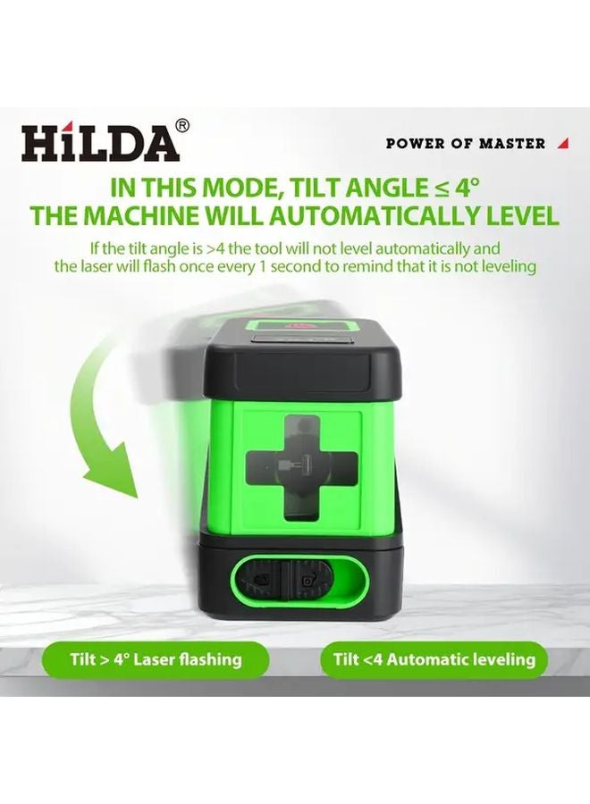 Hilda 2 Line Self Leveling Green Laser Level Horizontal Vertical Beam Handbag - Image 5