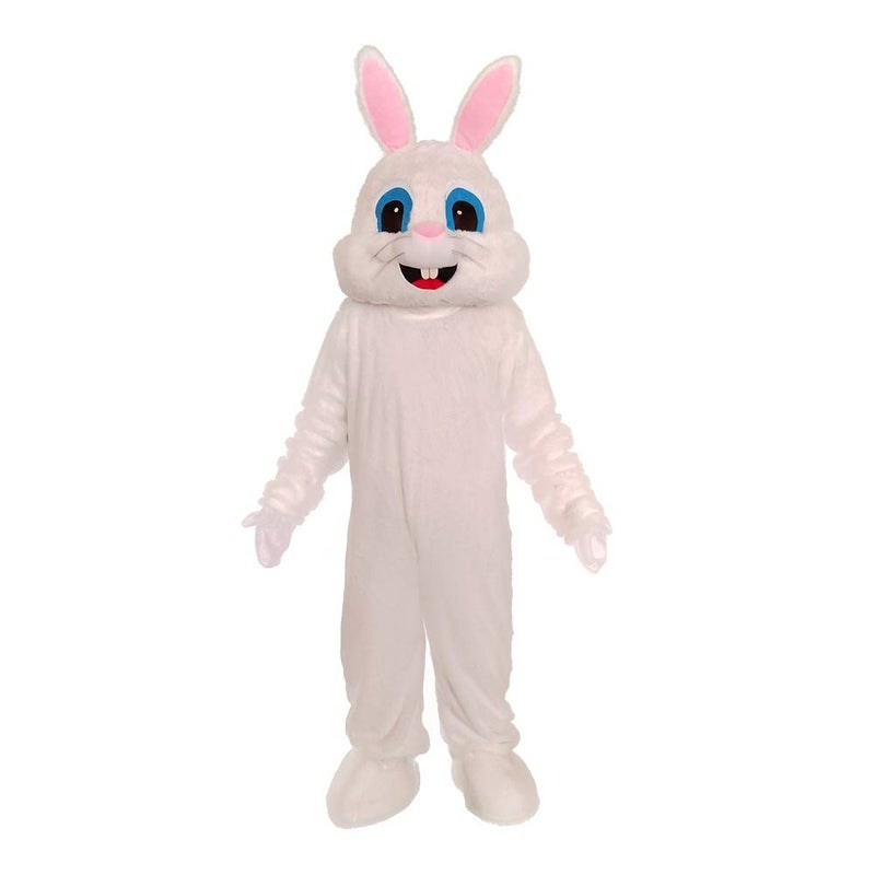 MatGui Adult Party Easter Bunny Costume Plush Rabbit Bunny Mascot Costume - Image 3
