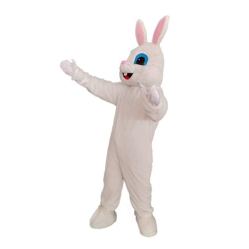 MatGui Adult Party Easter Bunny Costume Plush Rabbit Bunny Mascot Costume - Image 4