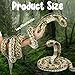 Romart Cobra Snake Stuffed Animals 67inch Large Realistic Cobra Plush Toy Giant Long Lifelike Stuffed Animals Snake Plushie Gifts for Kids Boys Girls Christmas Wild Animals Party Decor Brown - Image 4