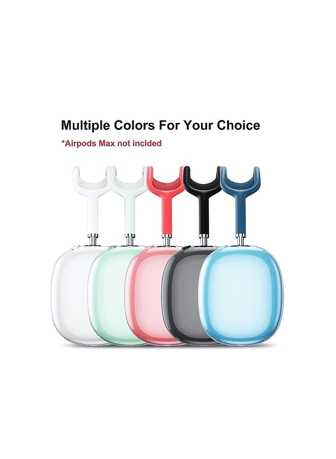 Goodern Compatible For Air Pods Max Case Cover Silicone Transparent Protective Sleeve Waterproof Headphones Case Cover Air Pods Max Accessories Clear Soft Skin For Air Pod Max Durable Shell Clear - Image 4