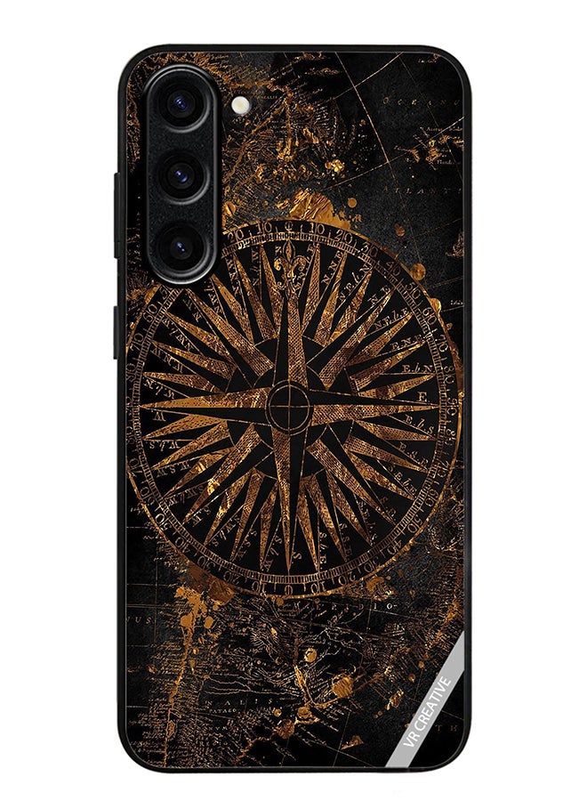 VR CREATIVE Protective Case Cover For Samsung Galaxy S24 Brown Shield Design Multicolour - Image 1