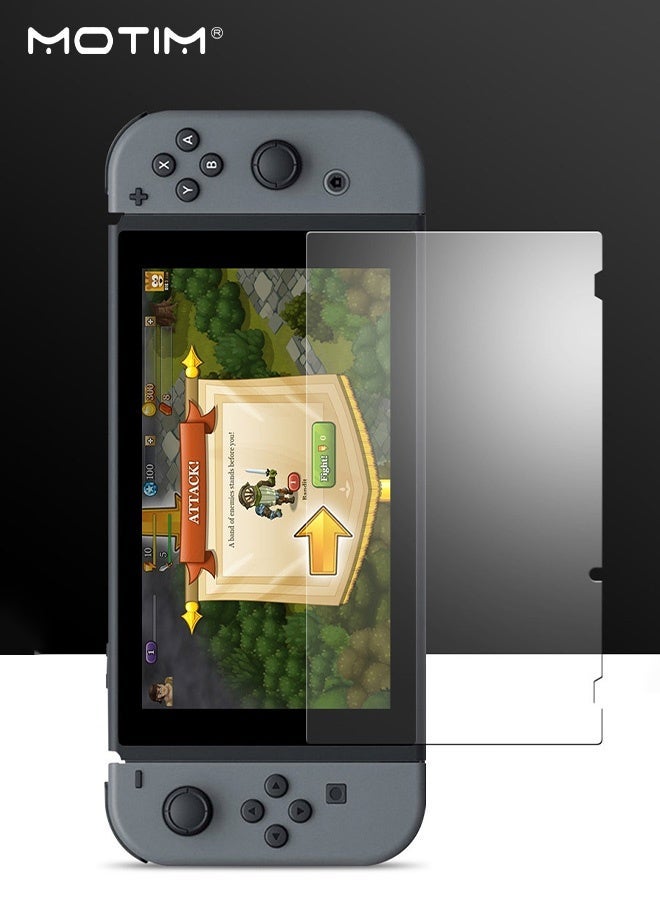 موتيم حافظة شفافة قابلة للتثبيت لجهاز Nintendo Switch 2 Case (2025) مع واقي شاشة من الزجاج المقوى، 2 في 1، ممتص للصدمات، مضاد للخدش، غطاء TPU صلب مقاوم للانزلاق، حافظة واقية لحمل جهاز التحكم Joy-Con - Image 2