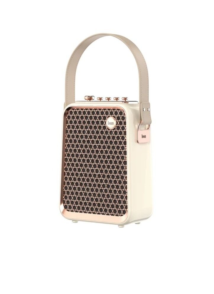 Divoom Divoom SongBird Portable Karaoke Speaker with Dual Wireless Microphones White  - Image 2