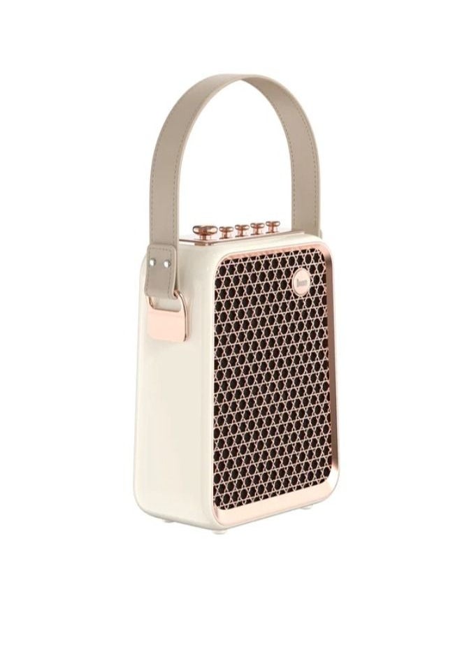 Divoom Divoom SongBird Portable Karaoke Speaker with Dual Wireless Microphones White  - Image 4