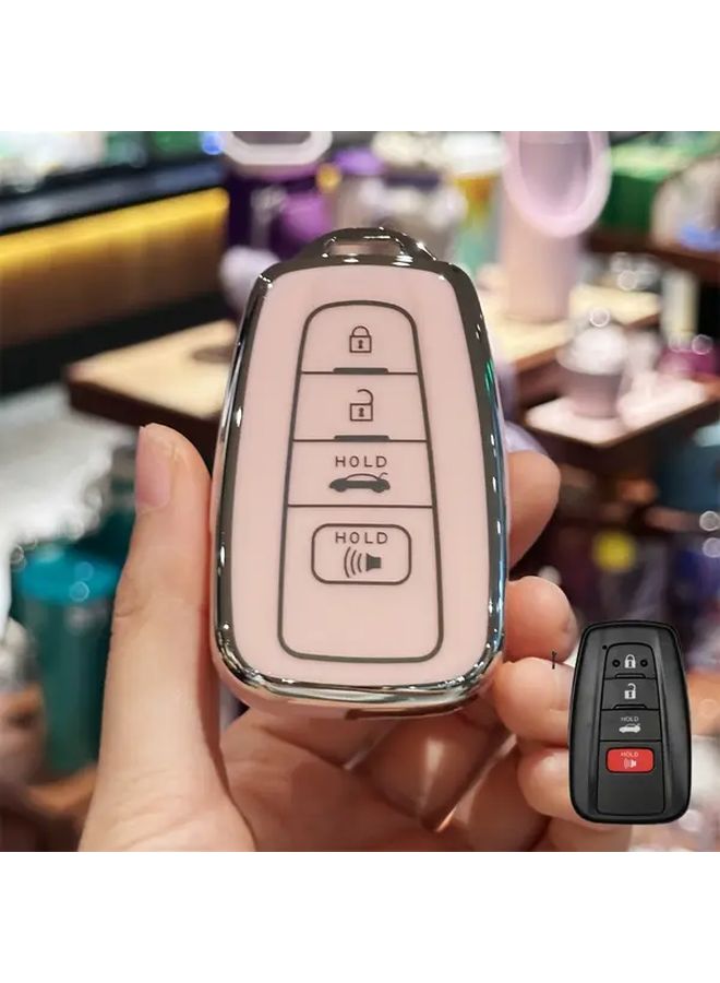 غطاء سلسلة مفاتيح من TPU ناعم باللون الأرجواني لتويوتا أفالون وكورولا GT86 غلاف واقي - Image 1
