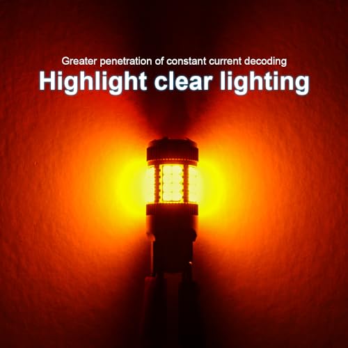 Automaze Canbus 1156 BAU15S 150 Degree PY21W LED Car Bulb, 12000 RPM Silent Turbo Fan, 23W 2553LM, High Brightness Turn Signal/Reverse Light, 1-Year Warranty (Amber, Pack of 2) - Image 4