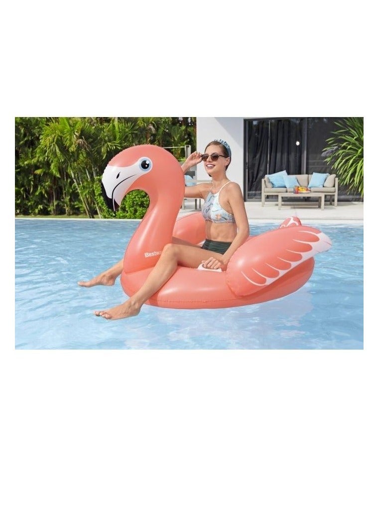 بست واي Bestway Flamingo  Inflatable Ride-On Lifebuoy for adult 1.68m x 1.20m - No:41526 - Image 4