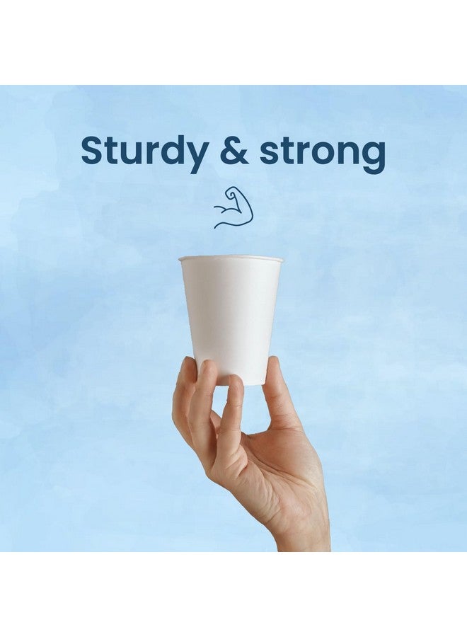 Origami Disposable & Leakproof Party Paper Cups | Eco Friendly & Biodegradable Glass | Ideal for Home, Office & Travel (100 Pcs) 150 ml - Image 4