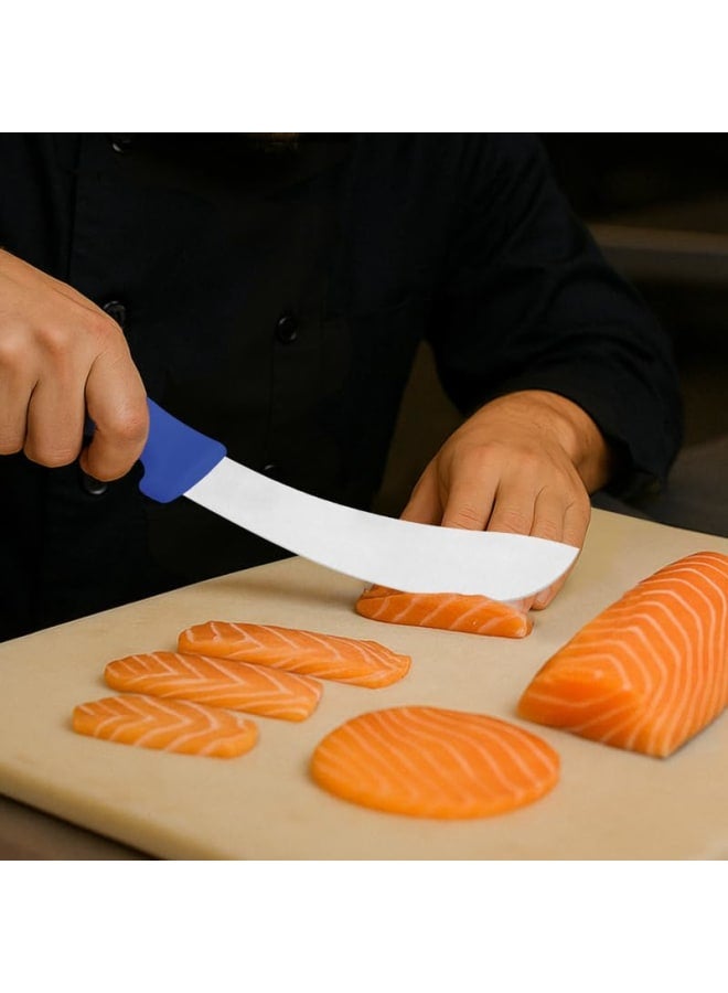 TRAMONTINA Professional Skinning Knife – 7-Inch Stainless Steel Blade with Blue Textured Polypropylene Handle – Sharp & Durable - Image 3