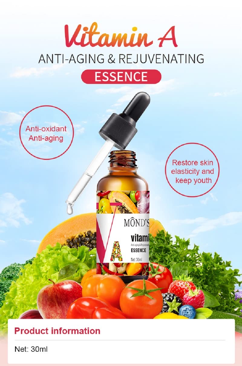 Mond'sub Mondsub Vitamin B3 Face Serum with Niacinamide Vitamin C for Healthy Skin reduces spots 30ml Mondsub Vitamin A Serum with Retinol Hyaluronic Acid Vit E 30ml Night Serum Pack of 2 - Image 5