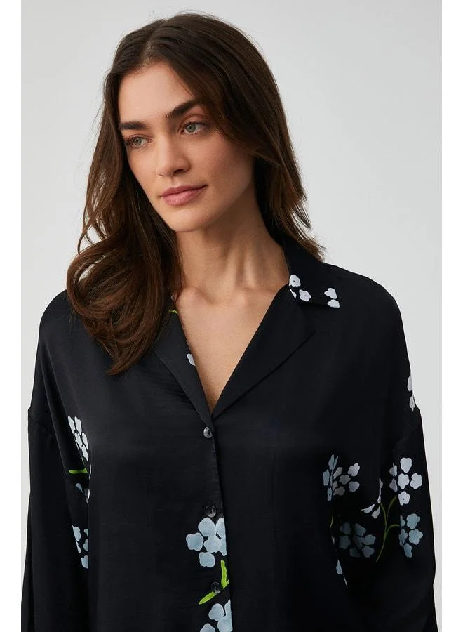 Penye Mood  Floral shirt set. for Women | Best Price UAE