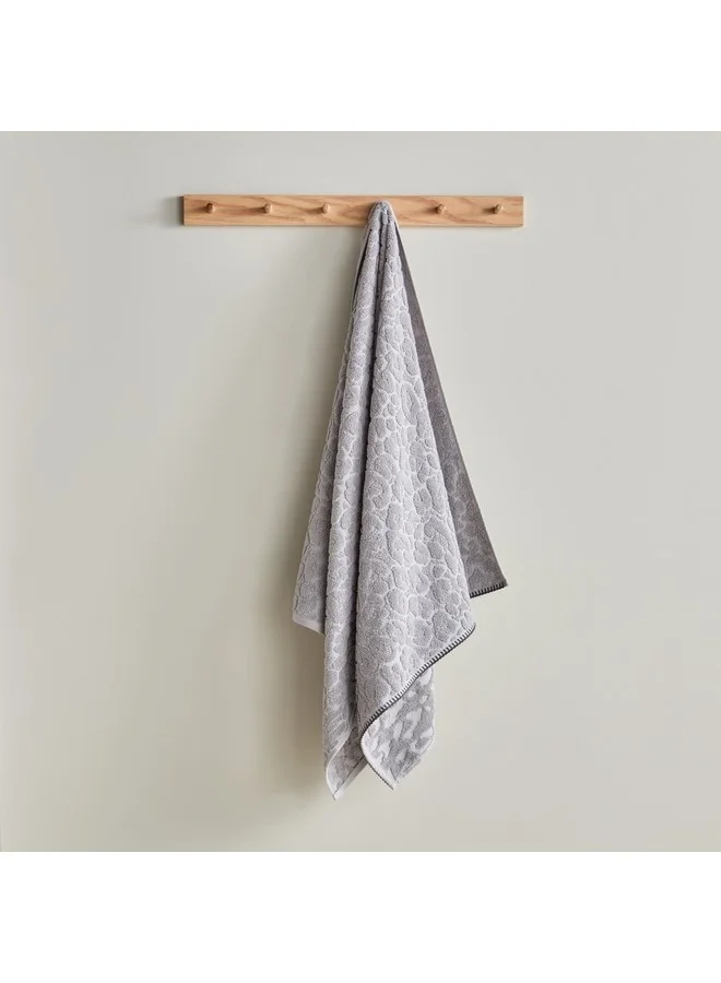 Home Box Opulence Leopard Turkish Cotton Jacquard Bath Towel 140 x 70 cm