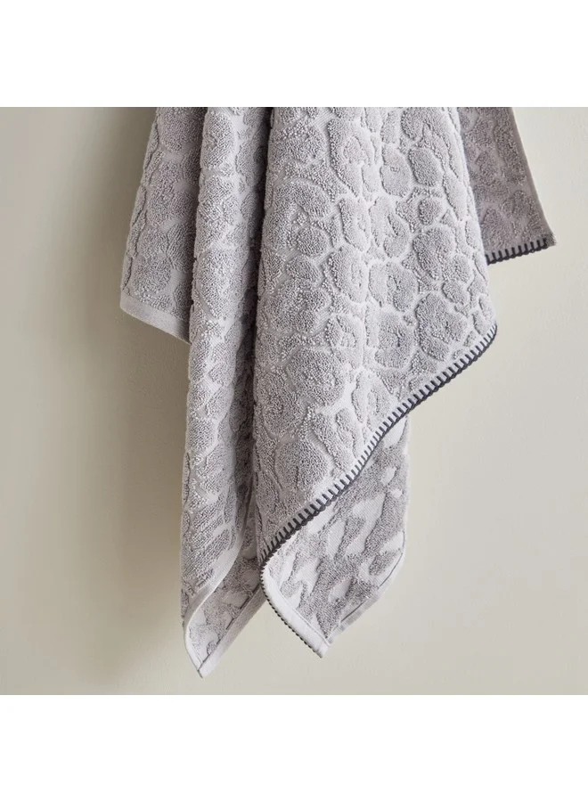 Home Box Opulence Leopard Turkish Cotton Jacquard Bath Towel 140 x 70 cm