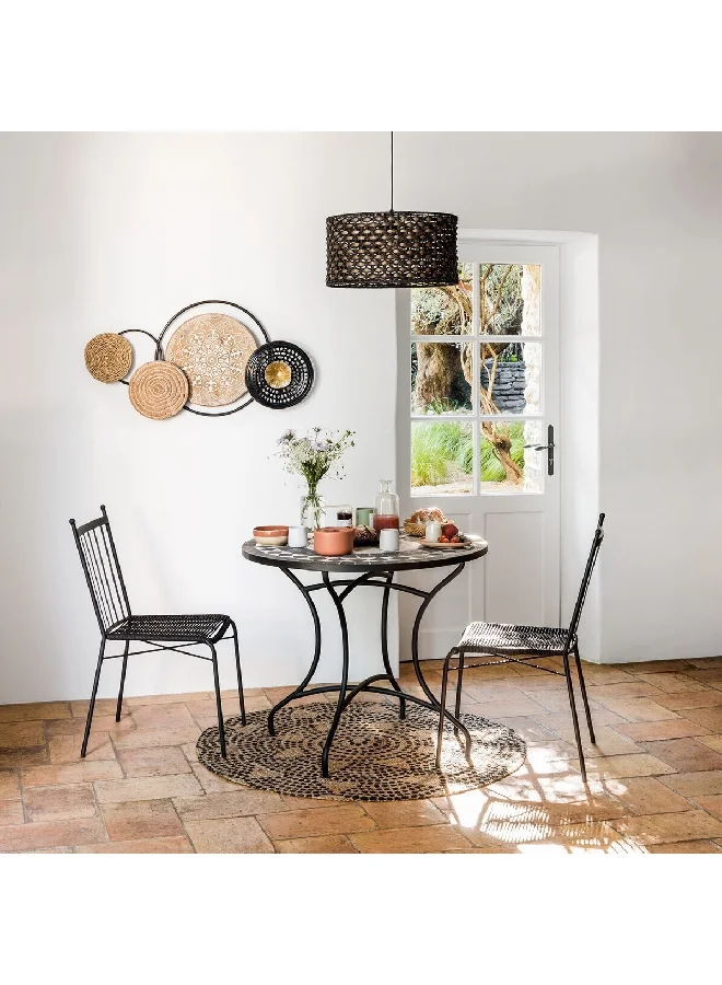 atmosphera Kipos Round Mosaic Designed Dining Table Multicolor 76 x 90 x 90 cm 166566
