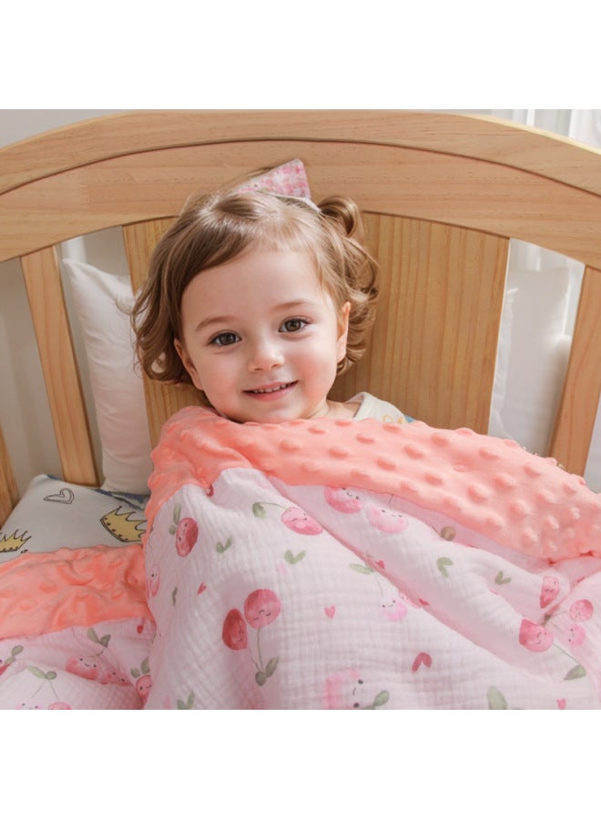 Baby Quilted Beanie Blanket Baby Autumn And Winter Quilt Newborn Gauze Blanket Kidsren's Baby Quilt 120*150