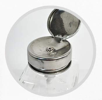 DL Professional Clear Glass Pump Dispenser Bottle with Metal Cap and Measuring Scales 6oz / 180ml (DL-C334) - Image 2