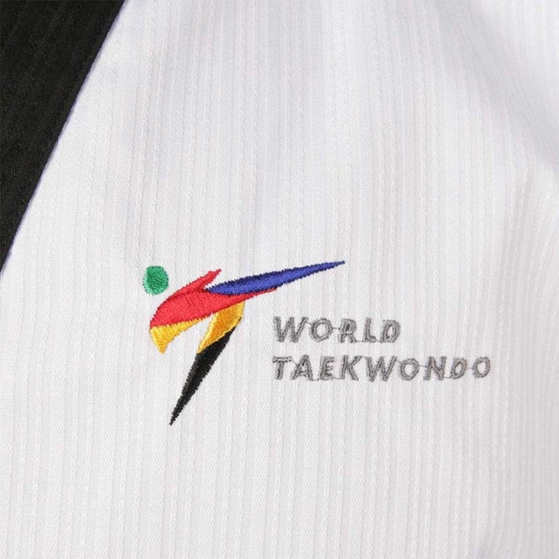 Mooto Korea Taekwondo Poomsae Uniform WT Logo Taebek Dan MMA Martial Arts Karate Judo Kick Boxing (180(Height:180~189cm)(5.90~6.20ft), 1. Male) - Image 5