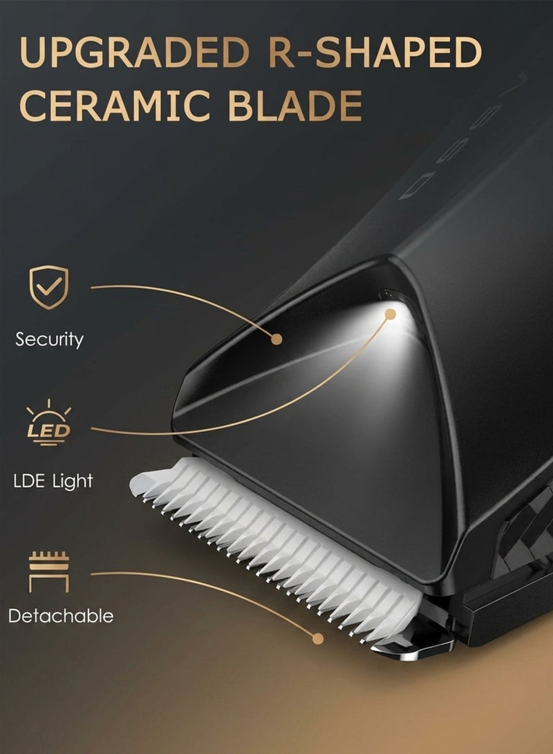 ENCHEN Body Hair Trimmer for Men,  Groin Trimmer/Shaver, IPX7 Waterproof Wet/Dry Groomer with LED Light, Replaceable Ceramic Blade Heads, USB Dock, Men’s Ball Shaver - Image 3