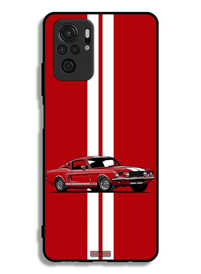 Tolwak Xiaomi Redmi Note 10 4G Protective Case Cover Vintage Car Abstract Art - Image 2