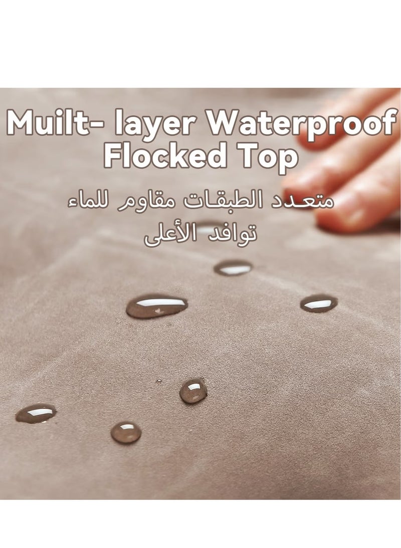 JAJEEK Double Outdoor Camping Waterproof Air Mattress, Fast Auto Inflatable Bed, Portable Home Inflatable Sofa Bed, Built-in Electric Pump - Inflatable Outdoor Mat for Tent, Camping, Car & Truck | Easy Setup, Comfortable & Durable - Image 4