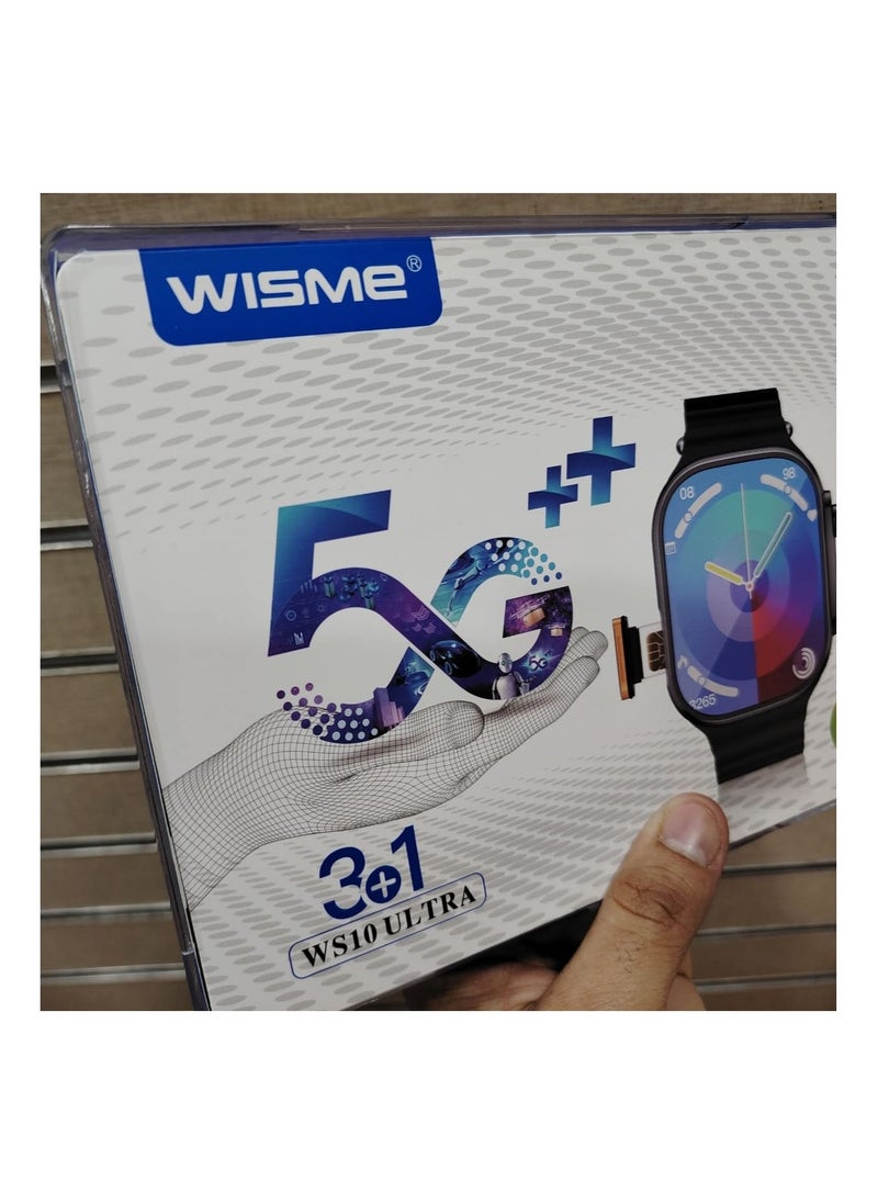 ساعة Wisme  W10 الذكية، المصممة لتكون أكثر من مجرد ساعة! تأتي بذاكرة تخزين ضخمة 128 جيجا و8 جيجا رام لضمان أداء سريع وسلس. تدعم شريحة اتصال وكاميرا مستقلة لتتمكن من إجراء المكالمات والاتصال بالإنترنت دون الحاجة لهاتفك. ثلاث ستراب زيتي واورانج وسيلفر مجسم الساعة سيلفر - pzsku/Z499CD1CD3B274A539809Z/45/1741672777/cce7c067-cd0d-405a-9986-c4ae8f6f955f