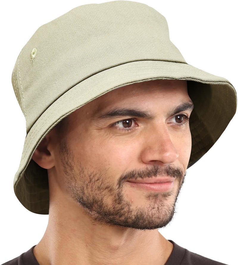 NORTHWIND Cotton Bucket hat for Women, Bucket hat for Man, Beach hat for Women, Sun Protection Cap for Men, Round hat for Men, Round Cap for Man, caps for Woman (Khaki) - Image 2