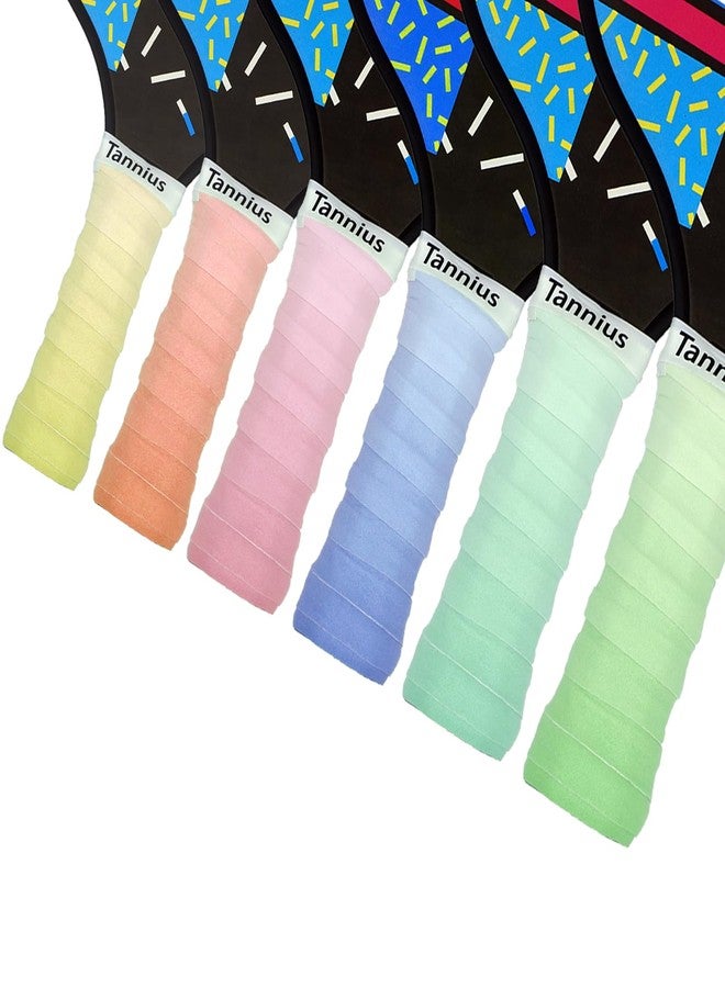 Tannius Pickleball Paddle Grip Tape, 6 Pack Pre-Cut Pickleball Grips, Absorbent and Enhanced Pickleball Paddle Overgrip Tape(Gradient Color) - Image 1