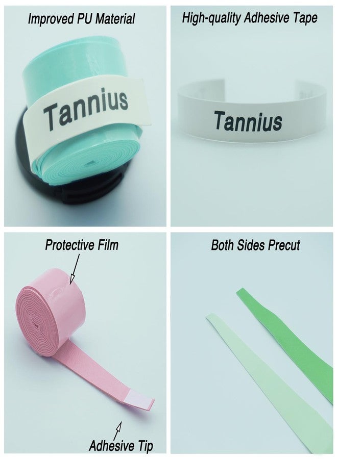 Tannius Pickleball Paddle Grip Tape, 6 Pack Pre-Cut Pickleball Grips, Absorbent and Enhanced Pickleball Paddle Overgrip Tape(Gradient Color) - Image 2