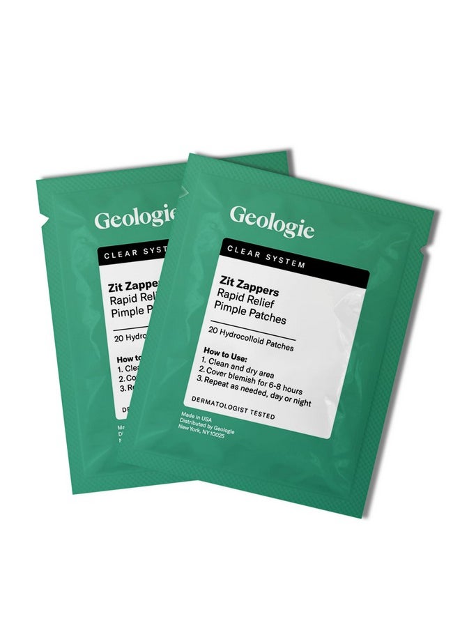 Geologie - Zit Zapper Pimple Patches 2 Pack (40 Ct.) Rapid Relief Pimple Patches - Image 1