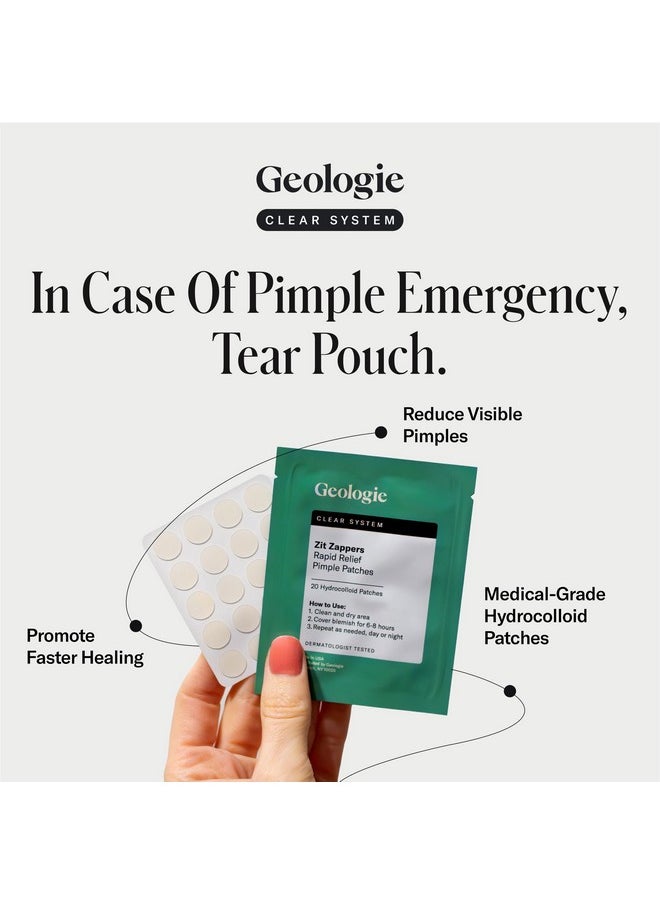Geologie - Zit Zapper Pimple Patches 2 Pack (40 Ct.) Rapid Relief Pimple Patches - Image 1