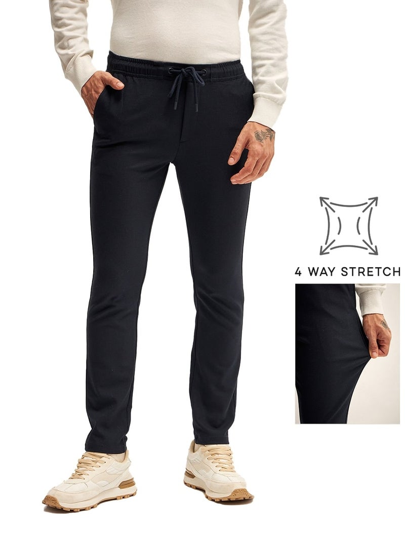 THE BEAR HOUSE Men's Casual Trousers, Stylish and Comfortable Pants for Daily Wear, Weekend Outings, Travel, and Relaxed Office Settings - Image 1