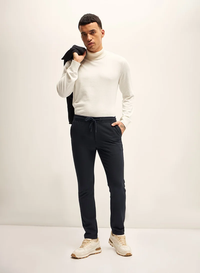 THE BEAR HOUSE Men's Casual Trousers, Stylish and Comfortable Pants for Daily Wear, Weekend Outings, Travel, and Relaxed Office Settings
