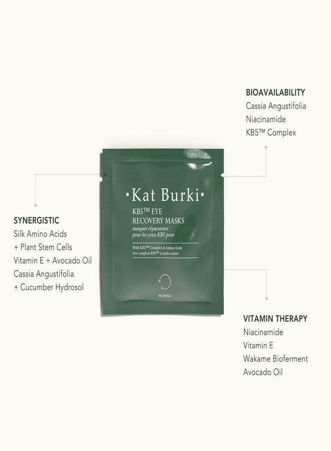 Kat Burki KB5 Eye Recovery Masks. Quick Lifting and Illuminating Eye Masks Powered by Niacinamide & Plant Stem Cells, 8 Applications - Image 5