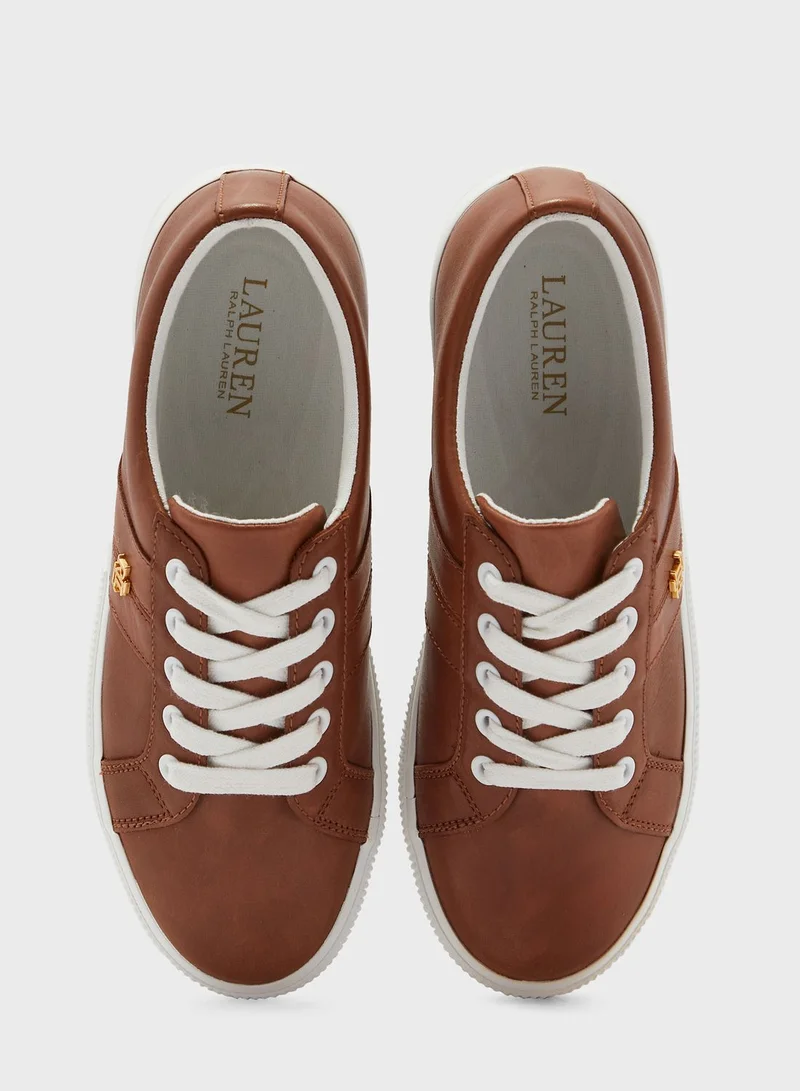 Lauren Ralph Lauren Janson Ll Vulcanized Low Top Sneakers