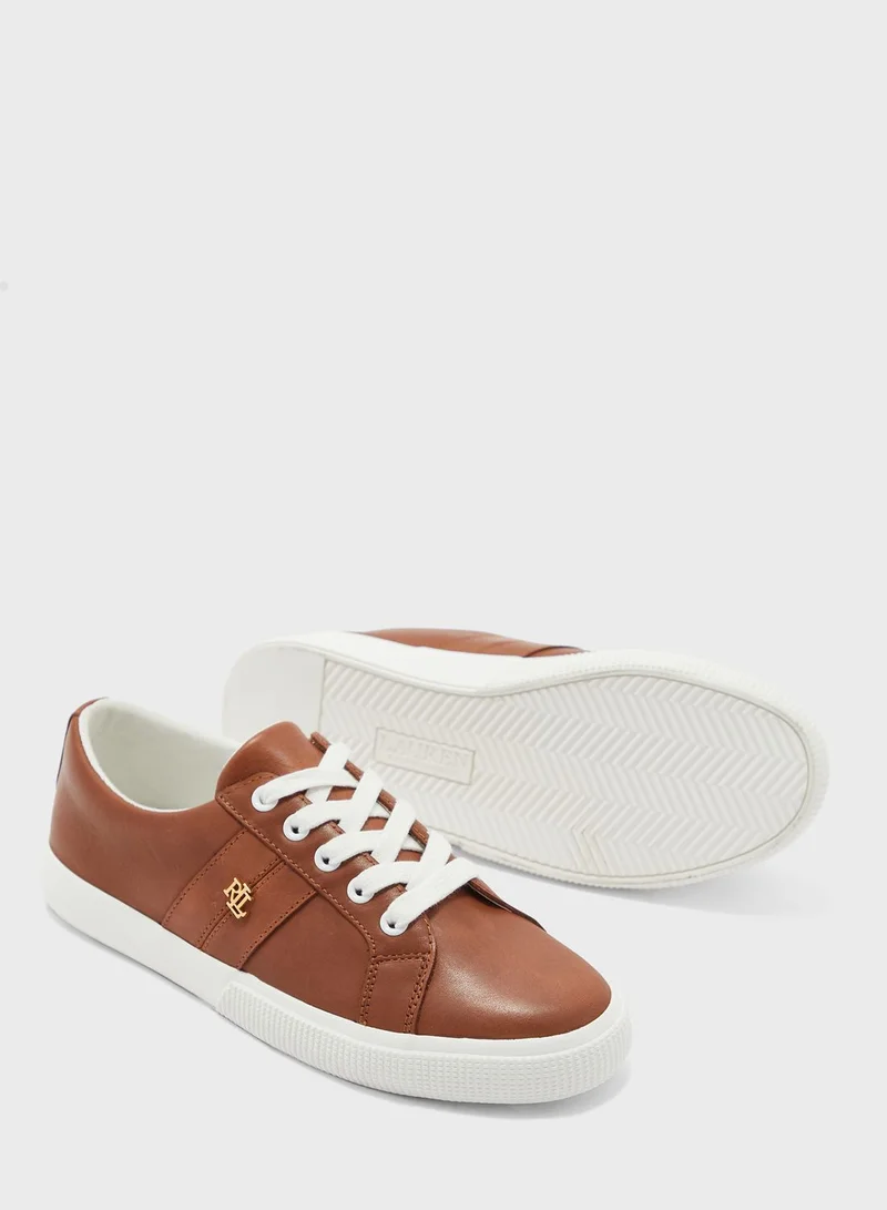 Lauren Ralph Lauren Janson Ll Vulcanized Low Top Sneakers