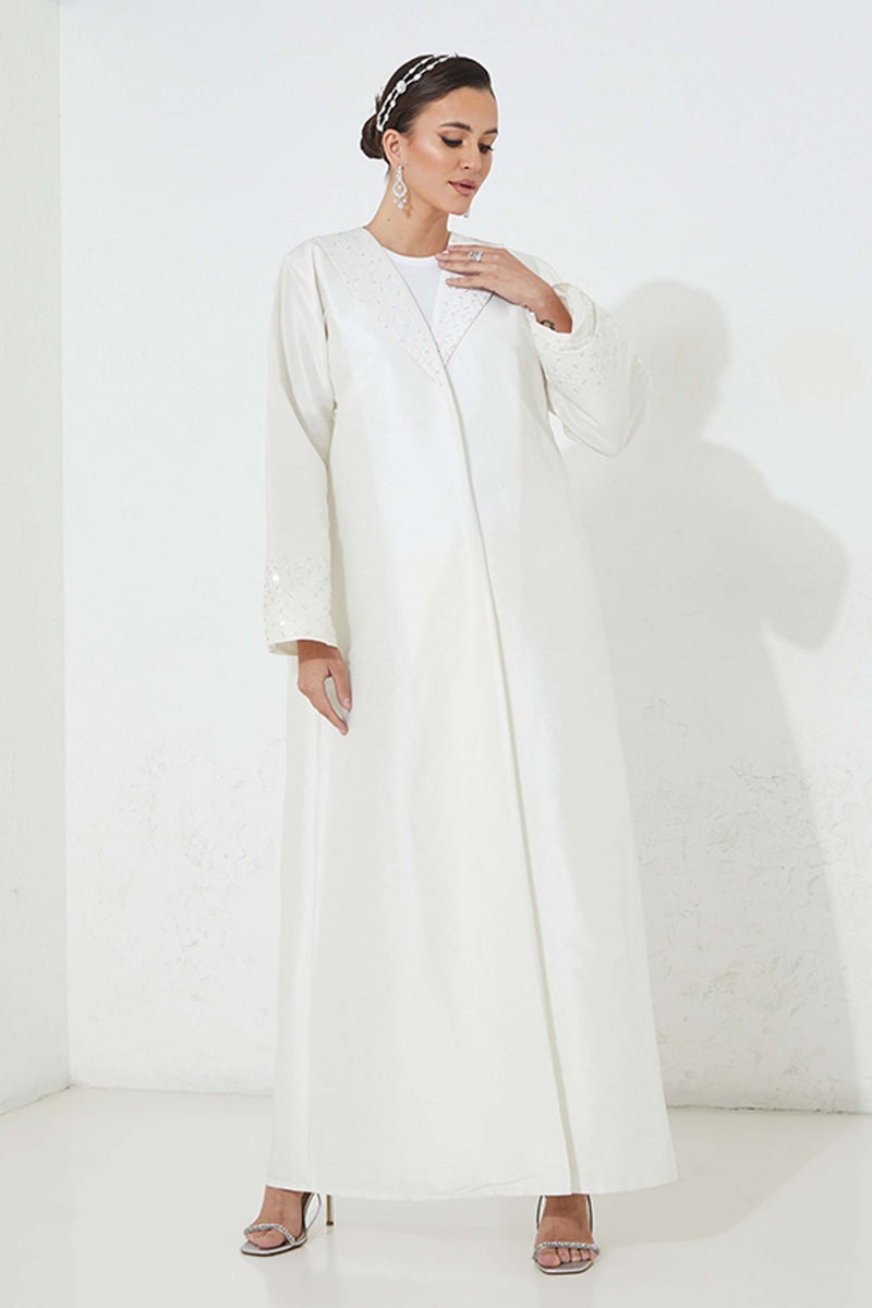 Moistreet Embellished Flared Sleeve Abaya - Image 2