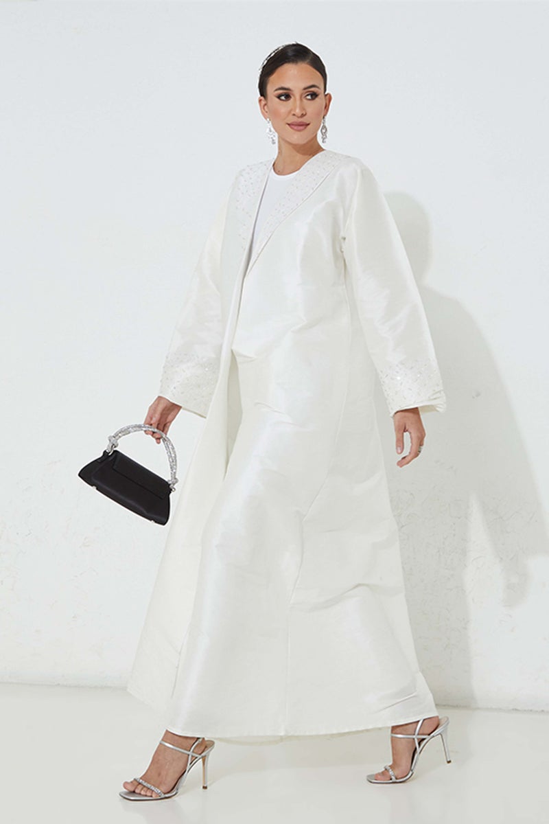 Moistreet Embellished Flared Sleeve Abaya - Image 5