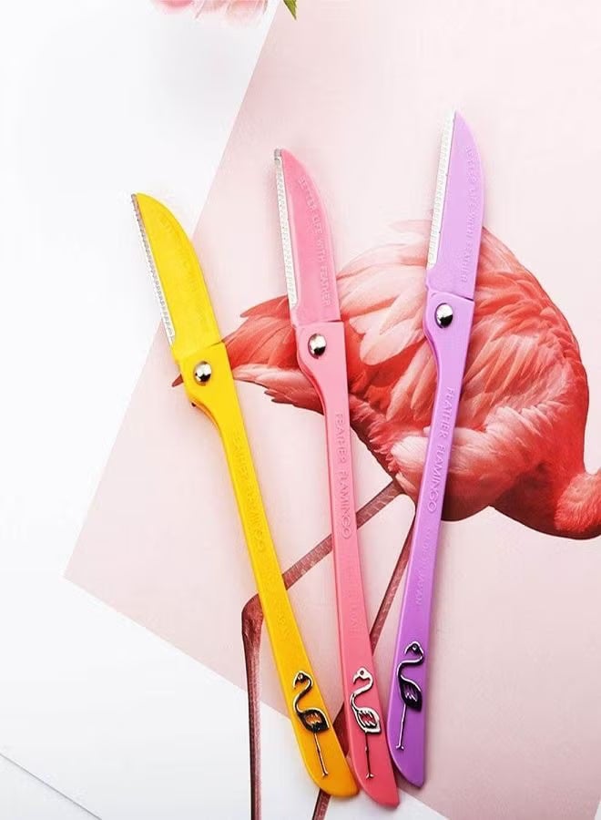 فيذر فلامينجو - اس شفرة حلاقة آمنة من الفولاذ المقاوم للصدأ من Feather مكونة من 3 قطع على شكل طائر الفلامنجو، أصلية يابانية - Image 2