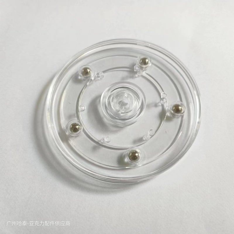 Hatai Transparent Plastic Turntable Display Rotating Disc Rotating Base Turntable Ps Turntable Acrylic Turntable - Image 2