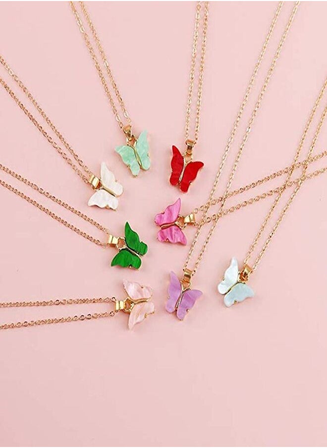 Generic Butterfly Chain Necklace Cute Jewelry (assorted color)  - Image 3